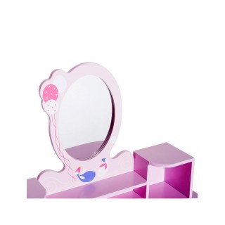 Παιδικό Ξύλινο Μπουντουάρ με Καθρέπτη και Σκαμπό 60 x 34 x 93 cm HO... Παιδικό Ξύλινο Μπουντουάρ με Καθρέπτη και Σκαμπό 60 x 34 x 93 cm HO...