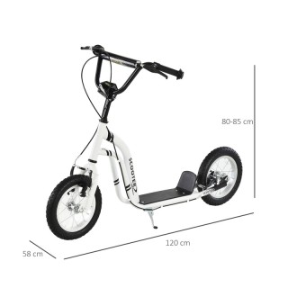 Παιδικό Δίτροχο Πατίνι - Scooter με Φουσκωτούς Τροχούς 12 HOMCOM 37...