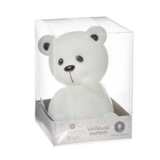 Παιδικό Φωτάκι Νυκτός LED Αρκουδάκι Χρώματος Λευκό Atmosphera 12713...