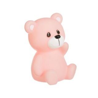 Παιδικό Φωτάκι Νυκτός LED Αρκουδάκι Χρώματος Ροζ Atmosphera 127135-...