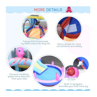 Παιδικό Φουσκωτό Κάστρο - Τραμπολίνο με Πισίνα και Τσουλήθρα 380 x ... Παιδικό Φουσκωτό Κάστρο - Τραμπολίνο με Πισίνα και Τσουλήθρα 380 x ...