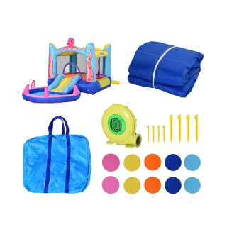 Παιδικό Φουσκωτό Κάστρο - Τραμπολίνο με Πισίνα και Τσουλήθρα 380 x ... Παιδικό Φουσκωτό Κάστρο - Τραμπολίνο με Πισίνα και Τσουλήθρα 380 x ...