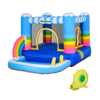 Aufblasbares Kinder-Trampolin mit Pool, 290 x 200 x 155 cm O...