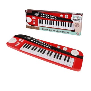 Παιδικό Ηλεκτρονικό Αρμόνιο 37 Πλήκτρων Χρώματος Κόκκινο Hoppline H...