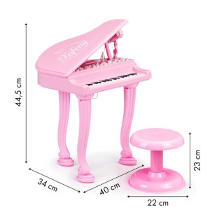 Παιδικό Ηλεκτρονικό Πιάνο με Σκαμπό και Μικρόφωνο Multistore HC490482