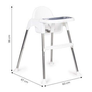 Παιδικό Κάθισμα Φαγητού 2 σε 1 Ecotoys HC-135-White Παιδικό Κάθισμα Φαγητού 2 σε 1 Ecotoys HC-135-White