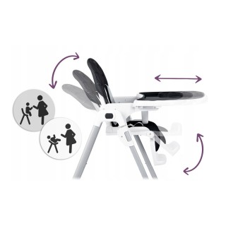 Παιδικό Κάθισμα Φαγητού 3 σε 1 με Μεταλλικό Σκελετό Χρώματος Μαύρο ... Παιδικό Κάθισμα Φαγητού 3 σε 1 με Μεταλλικό Σκελετό Χρώματος Μαύρο ...