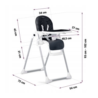 Παιδικό Κάθισμα Φαγητού 3 σε 1 με Μεταλλικό Σκελετό Χρώματος Μαύρο ... Παιδικό Κάθισμα Φαγητού 3 σε 1 με Μεταλλικό Σκελετό Χρώματος Μαύρο ...