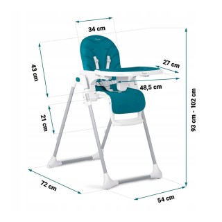 Παιδικό Κάθισμα Φαγητού 3 σε 1 με Μεταλλικό Σκελετό Χρώματος Πετρόλ... Παιδικό Κάθισμα Φαγητού 3 σε 1 με Μεταλλικό Σκελετό Χρώματος Πετρόλ...