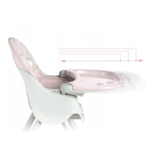 Παιδικό Κάθισμα Φαγητού 3 σε 1 Χρώματος Ροζ Ricokids Milo Παιδικό Κάθισμα Φαγητού 3 σε 1 Χρώματος Ροζ Ricokids Milo