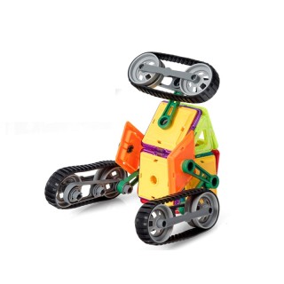 Παιδικό Μαγνητικό Σετ Κατασκευής Οχημάτων 51 τμχ Costway TY580397 Παιδικό Μαγνητικό Σετ Κατασκευής Οχημάτων 51 τμχ Costway TY580397