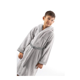 Παιδικό Μπουρνούζι με Κουκούλα 100% Βαμβάκι Χρώματος Γκρι Guy Laroc... Παιδικό Μπουρνούζι με Κουκούλα 100% Βαμβάκι Χρώματος Γκρι Guy Laroc...