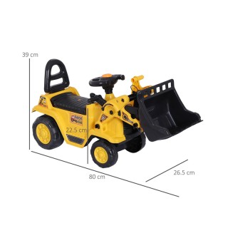 Παιδικό Παιχνίδι Μπουλντόζα 3 σε 1 HOMCOM 301-058