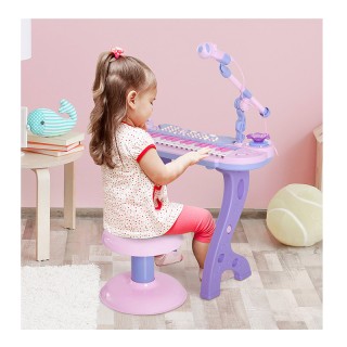 Παιδικό Πιάνο με Μικρόφωνο και Σκαμπό 55 x 24 x 83 cm HOMCOM 390-011