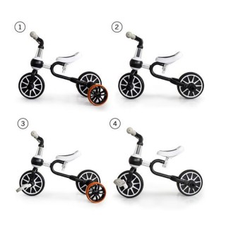 Παιδικό Ποδήλατο Ισορροπίας 4 σε 1 Χρώματος Μαύρο Ecotoys LC-V1311-...