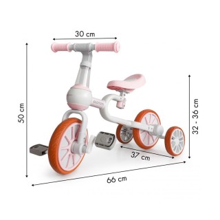 Παιδικό Ποδήλατο Ισορροπίας 4 σε 1 Χρώματος Ροζ Ecotoys LC-V1311-Pink Παιδικό Ποδήλατο Ισορροπίας 4 σε 1 Χρώματος Ροζ Ecotoys LC-V1311-Pink