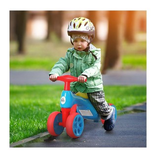 Παιδικό Ποδήλατο Ισορροπίας με 4 Ρόδες Χρώματος Μπλε HOMCOM 370-088BU Παιδικό Ποδήλατο Ισορροπίας με 4 Ρόδες Χρώματος Μπλε HOMCOM 370-088BU