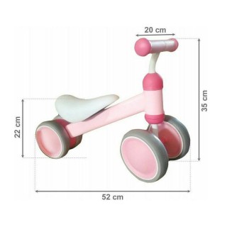 Παιδικό Ποδήλατο Ισορροπίας Χρώματος Ροζ Ecotoys Walk on Walker JM-...