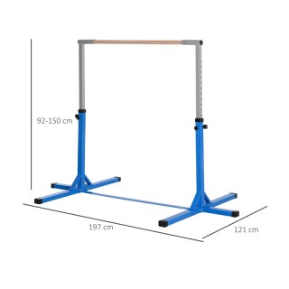 Παιδικό Ρυθμιζόμενο Μονόζυγο Δαπέδου 197 x 121 x 95-145 cm Χρώματος...