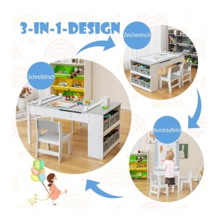 Παιδικό Σετ με Τραπέζι Δραστηριοτήτων / Καβαλέτο και 2 Καρέκλες 109... Παιδικό Σετ με Τραπέζι Δραστηριοτήτων / Καβαλέτο και 2 Καρέκλες 109...