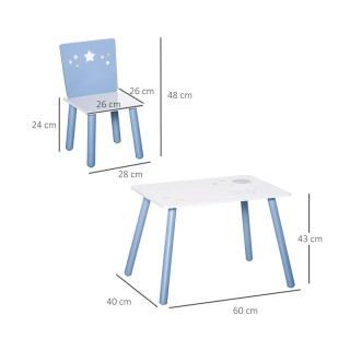 Παιδικό Σετ με Τραπέζι και 2 Καρέκλες HOMCOM 312-035 Παιδικό Σετ με Τραπέζι και 2 Καρέκλες HOMCOM 312-035