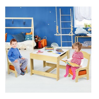 Παιδικό Σετ με Τραπέζι και 2 Καρέκλες Costway BB5584NA