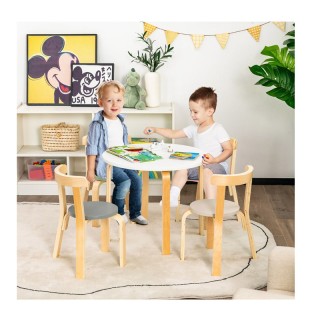 Παιδικό Σετ με Τραπέζι και 4 Καρέκλες Costway HY10044MS