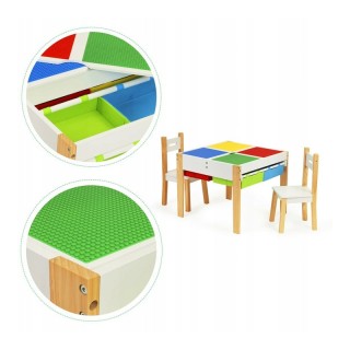 Παιδικό Σετ με Ξύλινο Τραπέζι και 2 Καρέκλες Ecotoys XKF002 Παιδικό Σετ με Ξύλινο Τραπέζι και 2 Καρέκλες Ecotoys XKF002