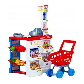 Παιδικό Σετ Σούπερ Μάρκετ με Καρότσι και Αξεσουάρ 47 τμχ Multistore...
