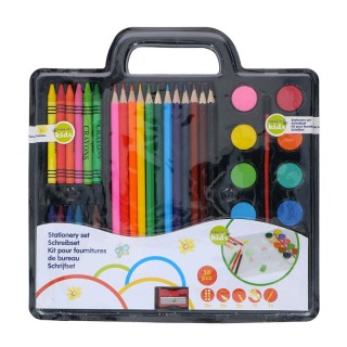 Παιδικό Σετ Ζωγραφικής με Θήκη 38 τμχ Bakaji 8711252108186 Παιδικό Σετ Ζωγραφικής με Θήκη 38 τμχ Bakaji 8711252108186