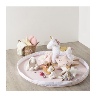 Παιδικό Στρογγυλό Χαλάκι και Τσάντα Αποθήκευσης 2 σε 1 140 cm Χρώμα... Παιδικό Στρογγυλό Χαλάκι και Τσάντα Αποθήκευσης 2 σε 1 140 cm Χρώμα...