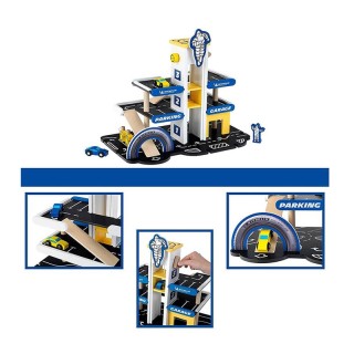 Παιδικό Ξύλινο Γκαράζ Στάθμευσης 3 Επιπέδων Michelin Car Park Klein...