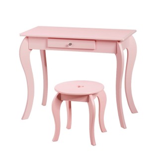 Παιδικό Ξύλινο Μπουντουάρ με Καθρέπτη και Σκαμπό 70 x 34 x 105.5 cm... Παιδικό Ξύλινο Μπουντουάρ με Καθρέπτη και Σκαμπό 70 x 34 x 105.5 cm...