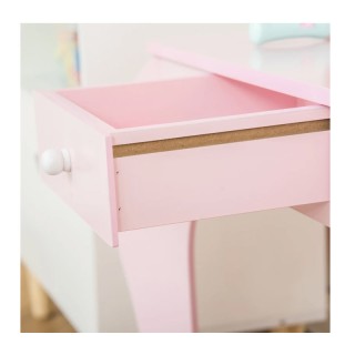 Παιδικό Ξύλινο Μπουντουάρ με Καθρέπτη και Σκαμπό 60 x 36 x 88 cm HO... Παιδικό Ξύλινο Μπουντουάρ με Καθρέπτη και Σκαμπό 60 x 36 x 88 cm HO...