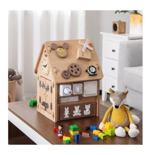 Παιδικό Ξύλινο Σπιτάκι Δραστηριοτήτων 31 x 30 x 42 cm Costway TM10031 Παιδικό Ξύλινο Σπιτάκι Δραστηριοτήτων 31 x 30 x 42 cm Costway TM10031