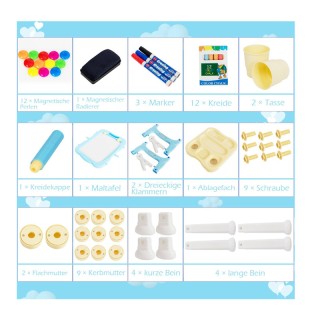 Παιδικός Μαγνητικός Μαυροπίνακας / Πίνακας 2 σε 1 Διπλής Όψης Χρώμα...