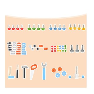 Παιδικός Ξύλινος Πάγκος Εργασίας 46 x 37 x 72 cm Costway TM10034 Παιδικός Ξύλινος Πάγκος Εργασίας 46 x 37 x 72 cm Costway TM10034