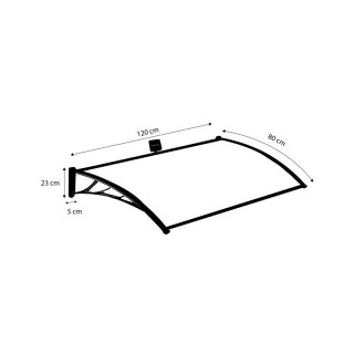 Πλαστικό Κιόσκι - Τέντα Πόρτας Εισόδου με Ηλιακό LED Φωτισμό 80 x 1... Πλαστικό Κιόσκι - Τέντα Πόρτας Εισόδου με Ηλιακό LED Φωτισμό 80 x 1...