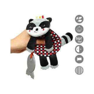 Πανάκι Παρηγοριάς Racoon Felix από Ύφασμα με Ήχους Babyono BN780 Πανάκι Παρηγοριάς Racoon Felix από Ύφασμα με Ήχους Babyono BN780