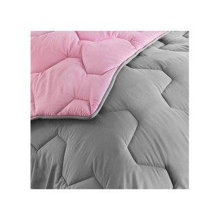 Πάπλωμα Διπλής Όψης Υπέρδιπλο 220 x 240 cm Χρώματος Γκρι / Ροζ Idom... Πάπλωμα Διπλής Όψης Υπέρδιπλο 220 x 240 cm Χρώματος Γκρι / Ροζ Idom...