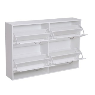 Ξύλινη Παπουτσοθήκη 120 x 24 x 81 cm HOMCOM 837-004WT Ξύλινη Παπουτσοθήκη 120 x 24 x 81 cm HOMCOM 837-004WT