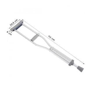 Πατερίτσες Αλουμινίου με Ρυθμιζόμενο Ύψος 112.5 - 140 cm 2 τμχ MWS1... Πατερίτσες Αλουμινίου με Ρυθμιζόμενο Ύψος 112.5 - 140 cm 2 τμχ MWS1...