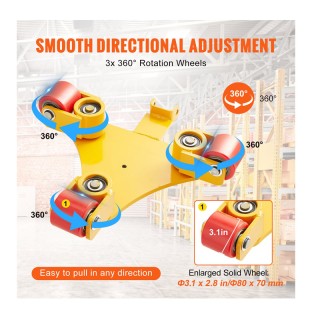 Πατίνι Μεταφοράς Φορτίων Βαρέως Τύπου 3T VEVOR GYXTKHSG13TPUGO00V0 Πατίνι Μεταφοράς Φορτίων Βαρέως Τύπου 3T VEVOR GYXTKHSG13TPUGO00V0