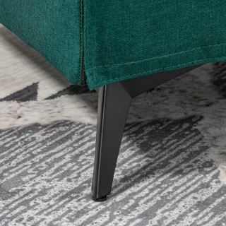 HOMCOM πολυθρόνα επίπλωσης από ύφασμα εφέ λινό που αναπνέει με μπρά...