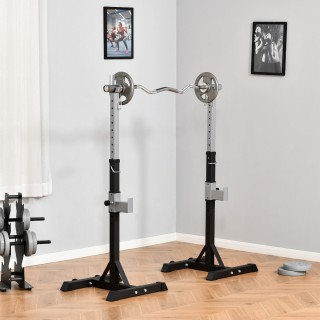 Σετ HOMCOM 2 Ατσάλινο Σχάρα Μπάρα, Γάντζοι με Ρυθμιζόμενο Ύψος, Χωρ... Σετ HOMCOM 2 Ατσάλινο Σχάρα Μπάρα, Γάντζοι με Ρυθμιζόμενο Ύψος, Χωρ...