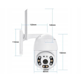 Περιστρεφόμενη Κάμερα Παρακολούθησης Full HD WiFi με Μικρόφωνο Verk...