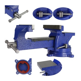 Περιστρεφόμενη Μέγγενη Πάγκου με Αμόνι 125 mm MAR-POL M36009 Περιστρεφόμενη Μέγγενη Πάγκου με Αμόνι 125 mm MAR-POL M36009