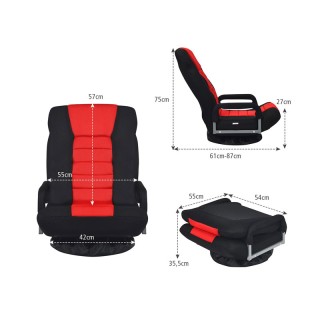 Περιστρεφόμενη Πολυθρόνα Δαπέδου 61 - 87 x 55 x 75 cm Costway HW659... Περιστρεφόμενη Πολυθρόνα Δαπέδου 61 - 87 x 55 x 75 cm Costway HW659...