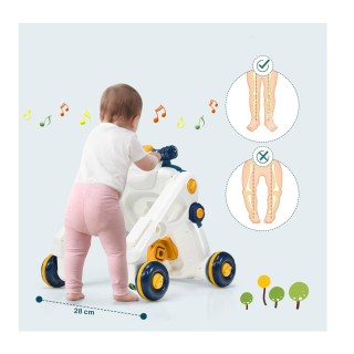 Περπατούρα με Μουσική και Φώτα 3 σε 1 46 x 46 x 46 cm Χρώματος Μπλε...