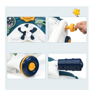 Περπατούρα με Μουσική και Φώτα 3 σε 1 46 x 46 x 46 cm Χρώματος Μπλε...